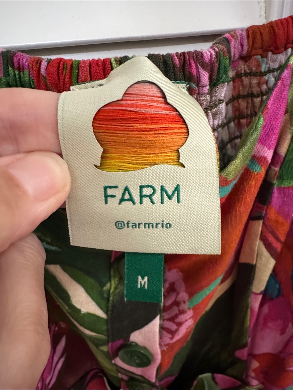 FARM Rio Multicolor Floral Tie-Waist Romper (Pink, Green, Red, Cream) - Picture 3 of 9